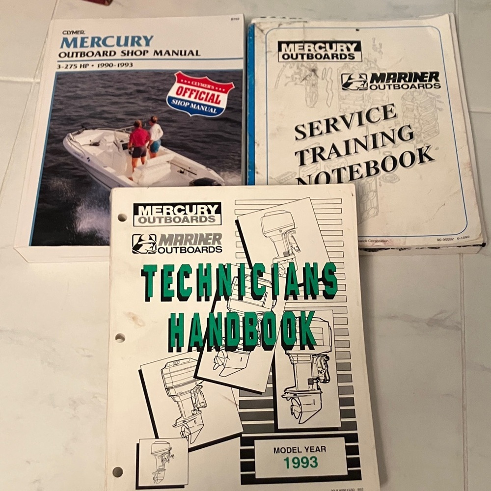 Mercury Outboards Manuals Set. Clymer.  1990-1993